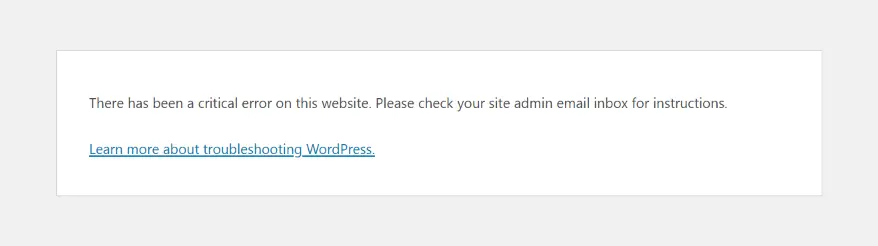 wordpress critical error fix, there has been a critical error on this website, wordpress critical error, fix wordpress critical error, wordpress fatal error, wordpress website critical error