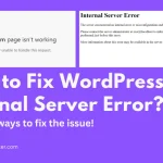 WordPress 500 Internal Server Error