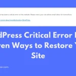 wordpress critical error fix, there has been a critical error on this website, wordpress critical error, fix wordpress critical error, wordpress fatal error, wordpress website critical error